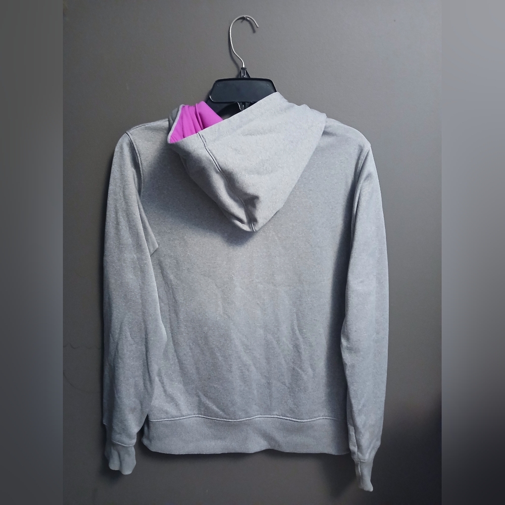 Under Armour Gray Jacket with Purple Lining - Picture 2 of 3